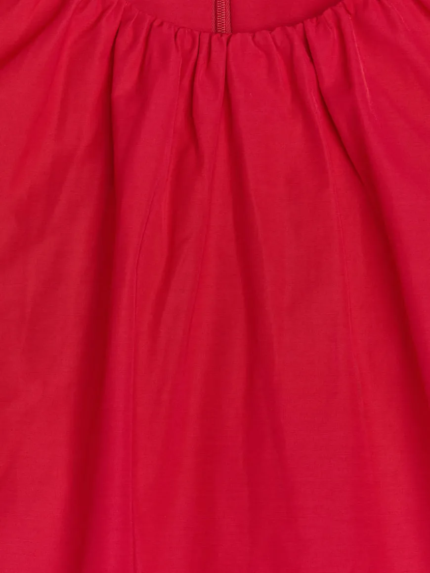 Balloon-Sleeve Dress