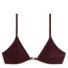 Bead-Detail Bikini Top