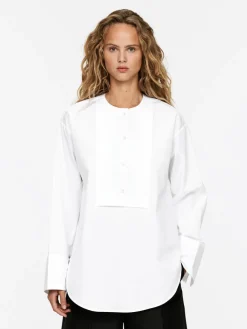Bib-Front Blouse