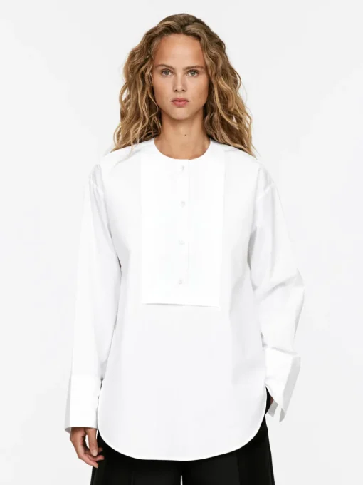 Bib-Front Blouse