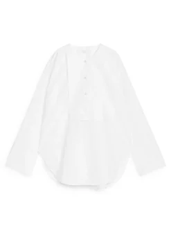 Bib-Front Blouse