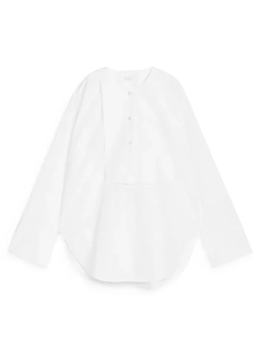 Bib-Front Blouse