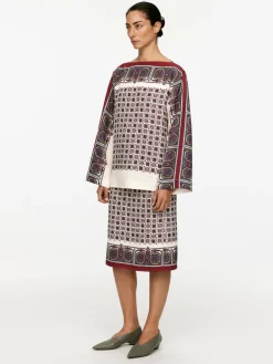 Boat-Neck Blouse