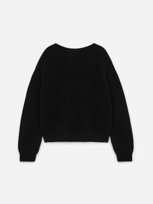 Bow-Detail Wool-Cotton Jumper