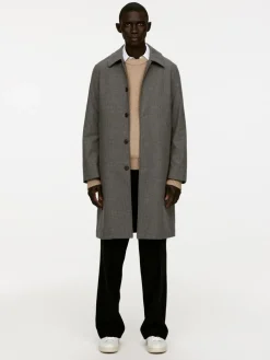 Checkered Car Coat