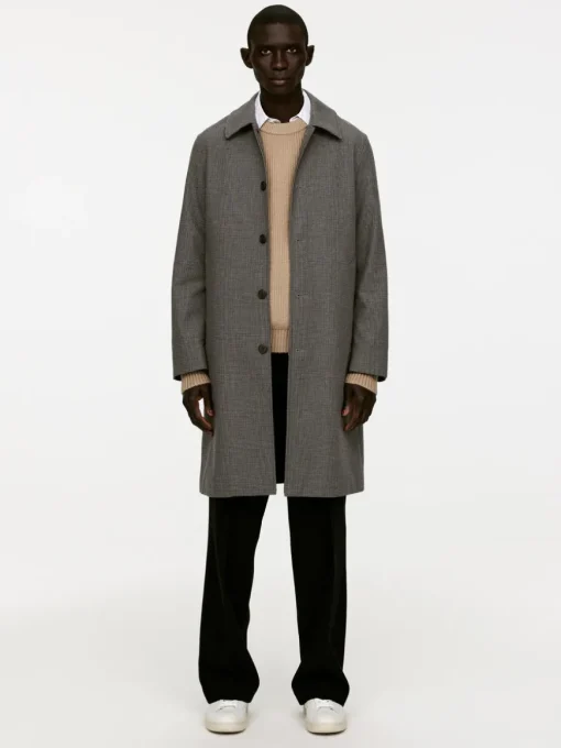 Checkered Car Coat