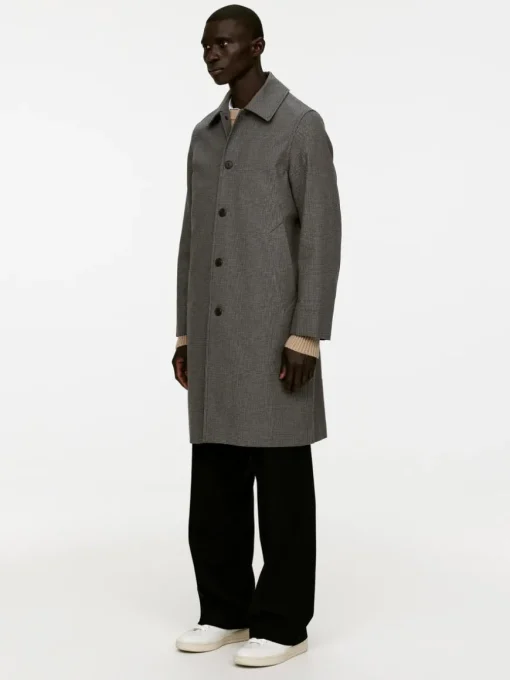 Checkered Car Coat