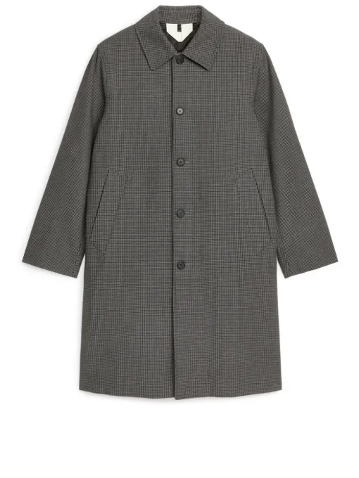 Checkered Car Coat
