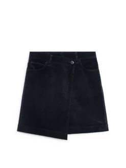 Corduroy Wrap Skirt