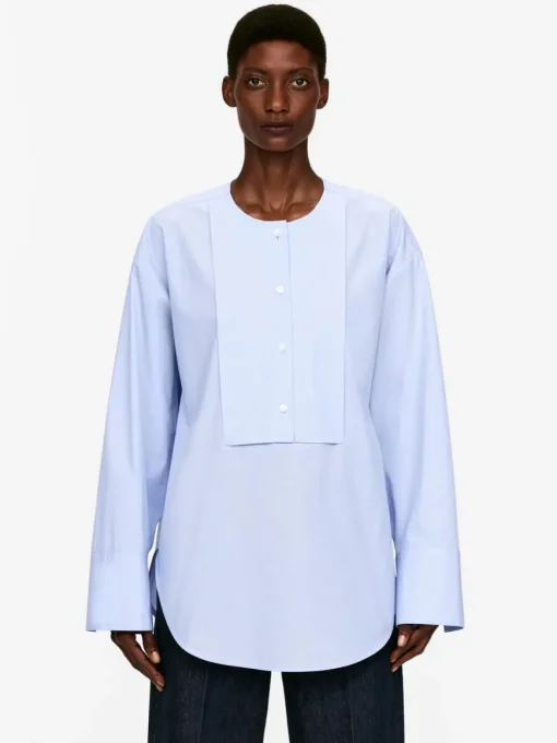 Cotton Bib Blouse
