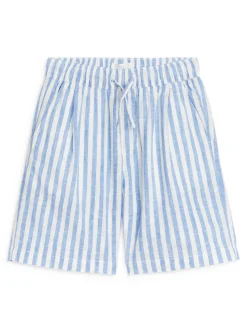 Cotton-Linen Shorts
