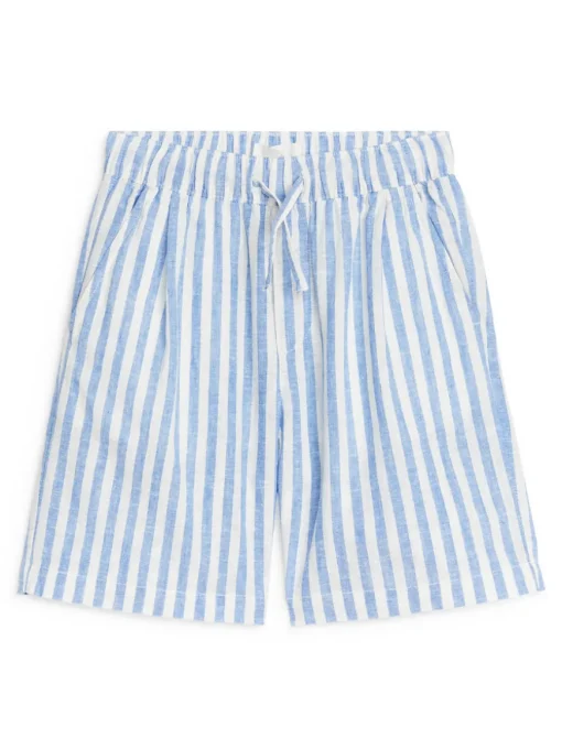Cotton-Linen Shorts