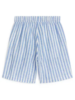 Cotton-Linen Shorts