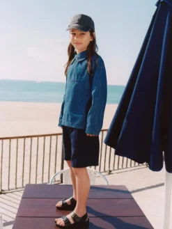 Cotton-Linen Shorts