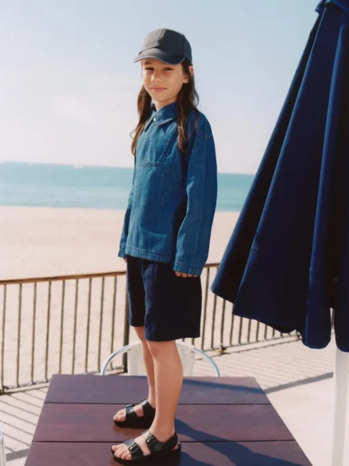 Cotton-Linen Shorts
