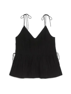 Crinkle Strap Top