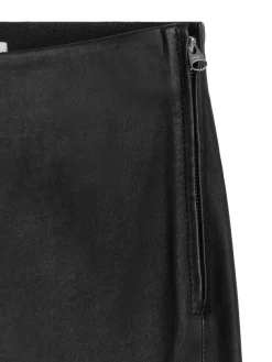 Flared Leather Trousers