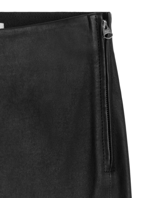 Flared Leather Trousers