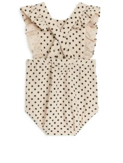 Frill Muslin Romper
