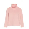 Frill-Collar Wool Jumper