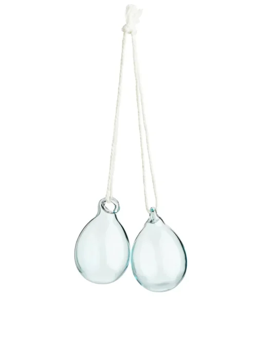 Glass Eggs Set Of 2