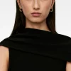 Gold-Plated Twisted Hoop Earrings