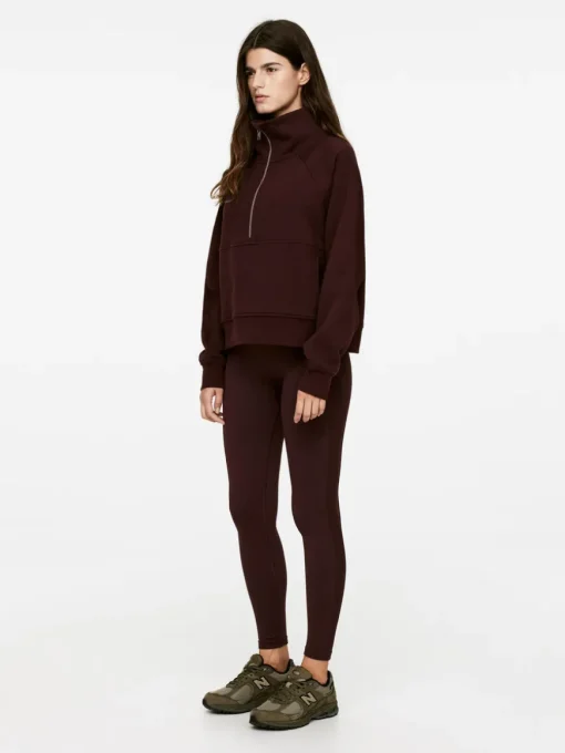 Half-Zip Cotton Sweatshirt