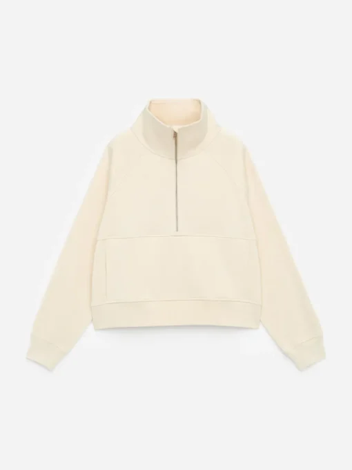 Half-Zip Cotton Sweatshirt