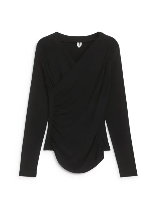 Jersey Wrap Top