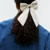 Linen Bow Hair Clip