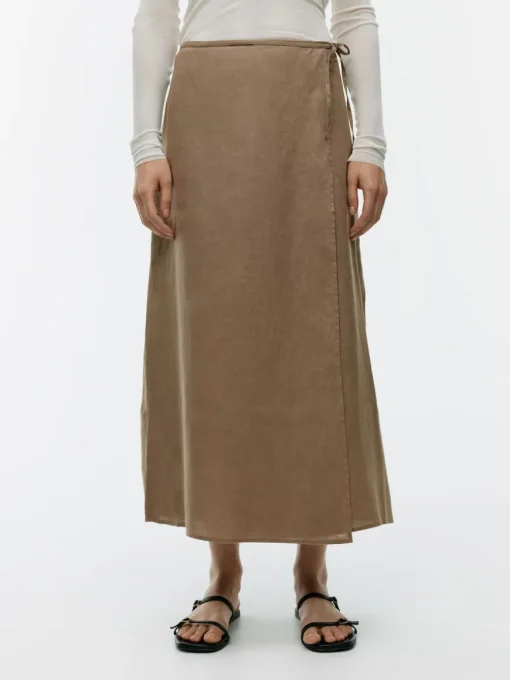 Linen Wrap Skirt