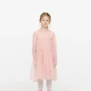 Long-Sleeve Tulle Dress
