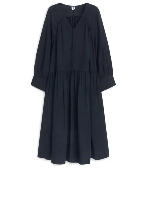 Lyocell-Linen Maxi Dress
