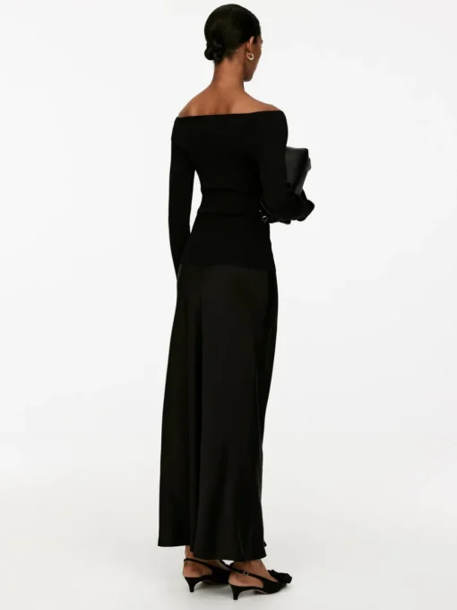 Maxi Satin Skirt