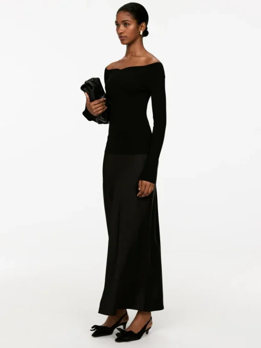 Maxi Satin Skirt