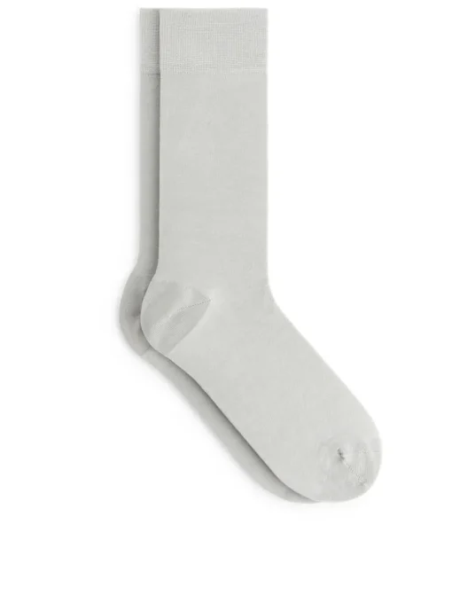 Mercerised Cotton Socks Plain