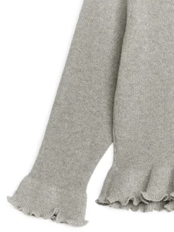 Metallic Frill Jumper