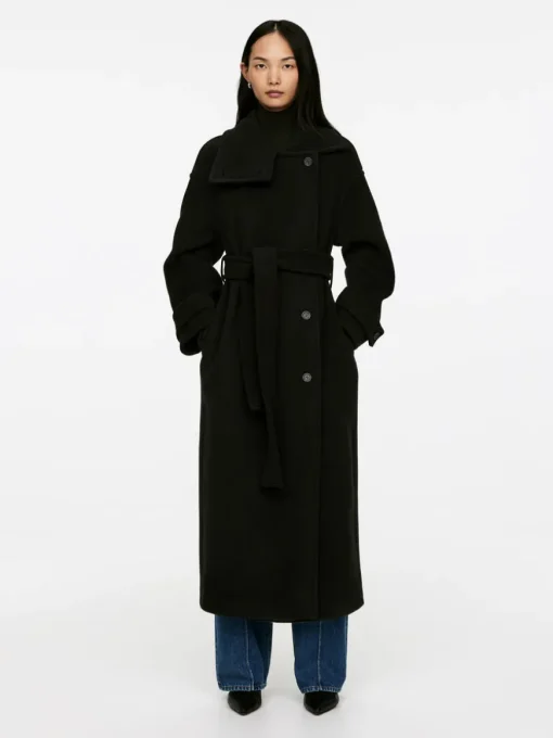 Oversized Wool-Blend Coat