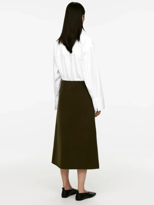 Penny Martin Wool-Blend Wrap Skirt