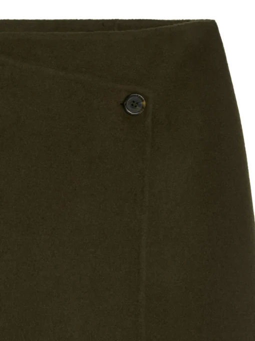 Penny Martin Wool-Blend Wrap Skirt