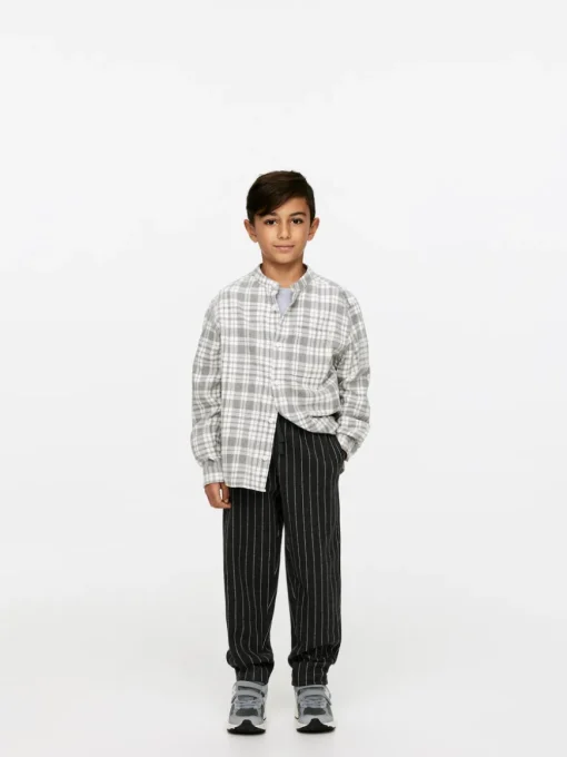 Pinstripe Cotton Sweatpants