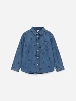 Printed Denim Shirt