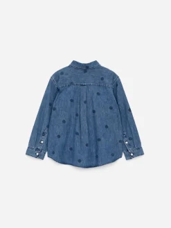 Printed Denim Shirt