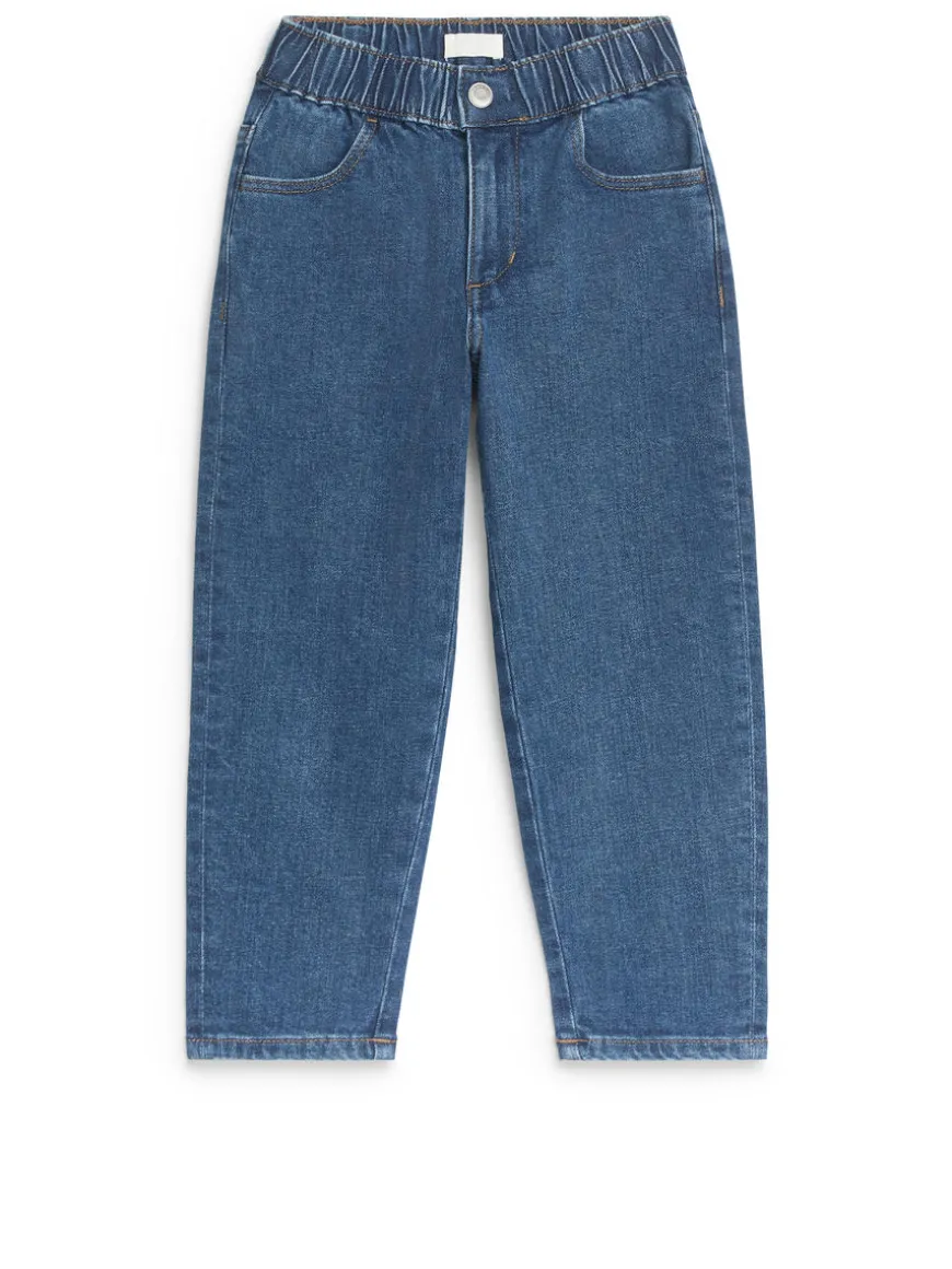 Pull-On Denim Trousers