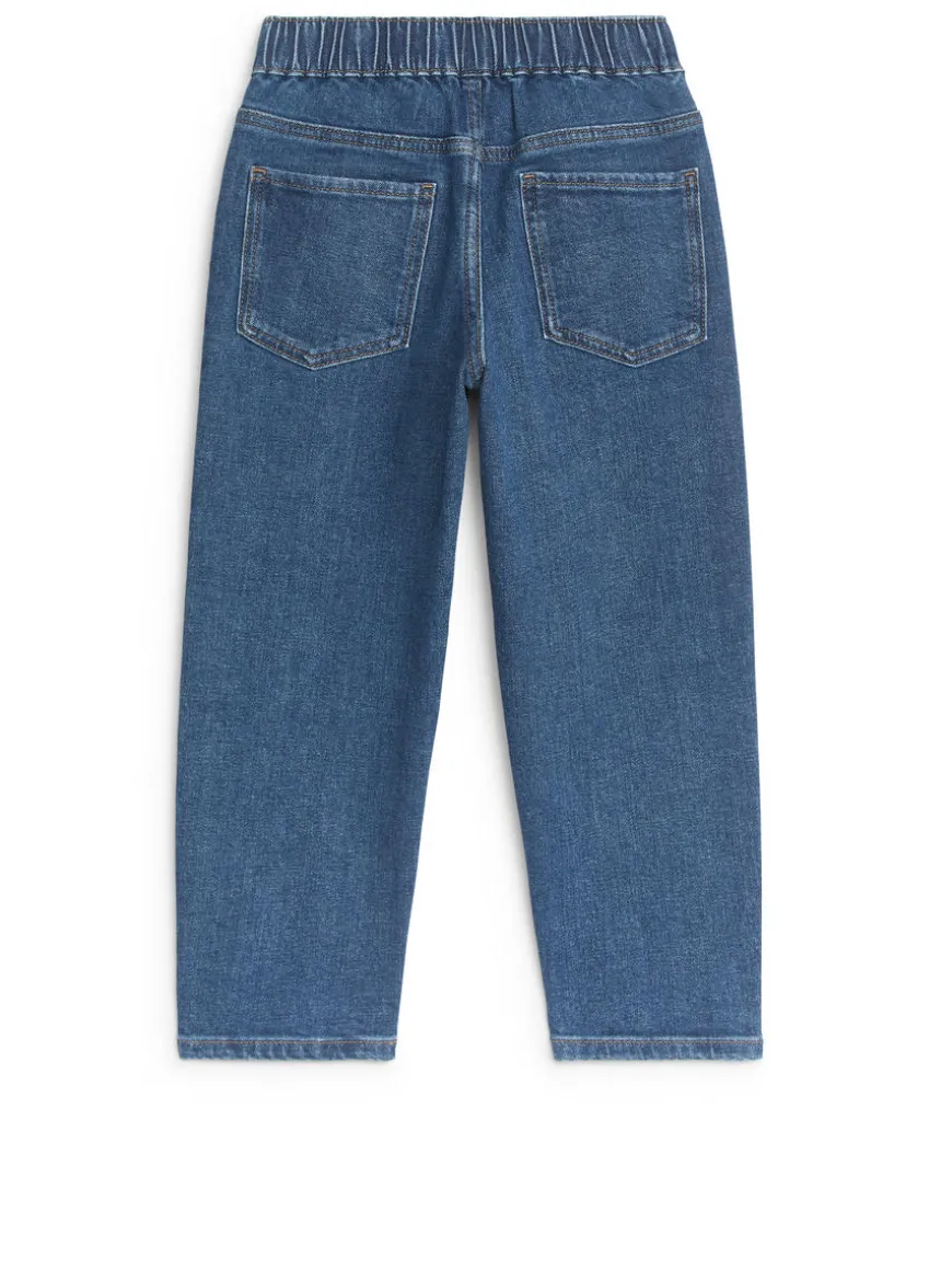 Pull-On Denim Trousers