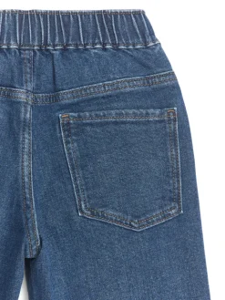 Pull-On Denim Trousers