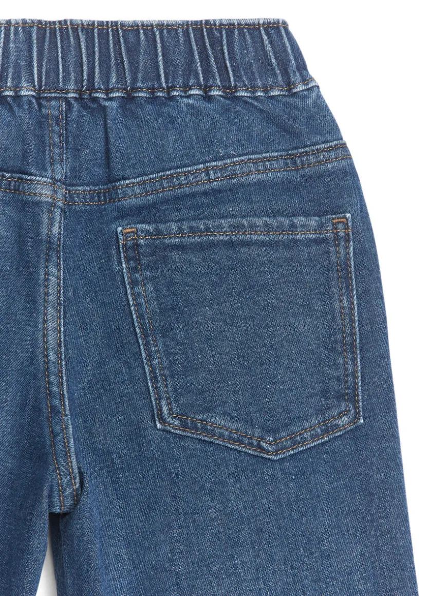 Pull-On Denim Trousers