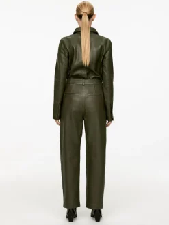 Relaxed Leather Trousers