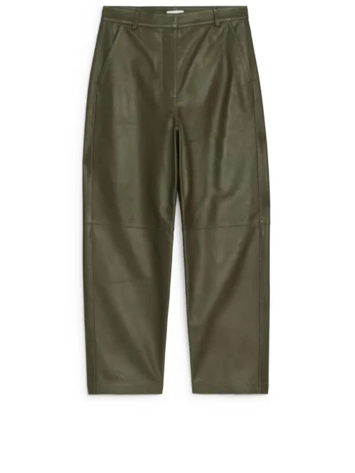 Relaxed Leather Trousers
