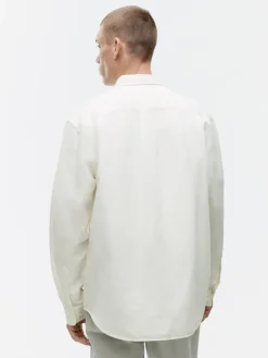 Relaxed Linen-Cotton Shirt